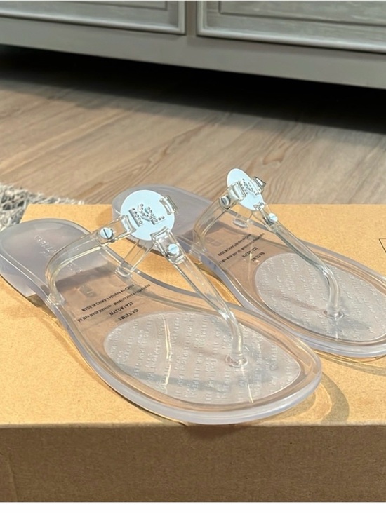 Karl Lagerfeld Shoes - Karl Lagerfeld Clear Jelly Thong Sandals